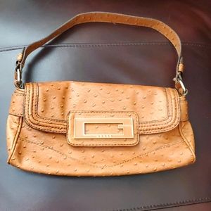 Guess ostrich print handbag